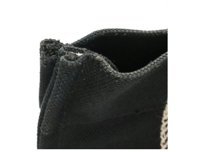 Hermès Cannes PM Canvas Tote Bag Schwarz - Ansicht 5
