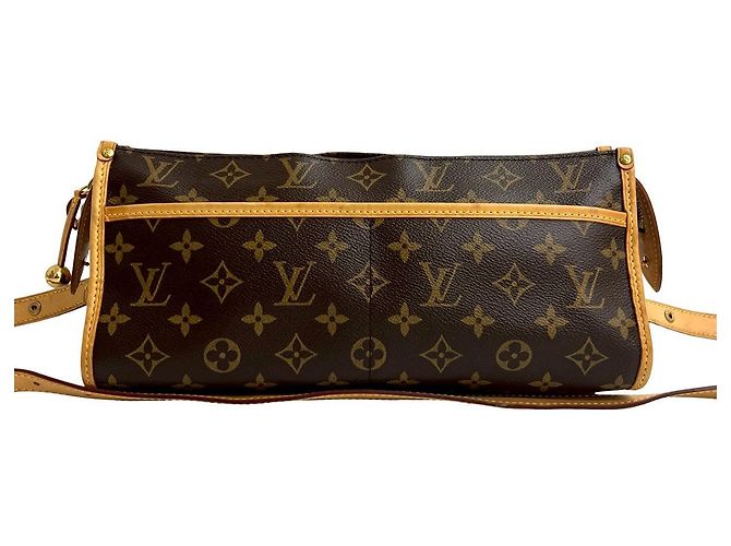 Louis Vuitton Popincourt Long Monogram Leather Shoulder Bag Brown - view 2