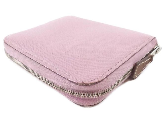 Hermès Silk In Compact Epsom Silk Wallet Purple - view 2