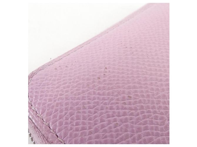 Hermès Silk In Compact Epsom Silk Wallet Purple - view 3