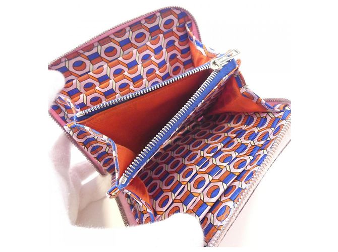 Hermès Silk In Compact Epsom Silk Wallet Purple - view 6