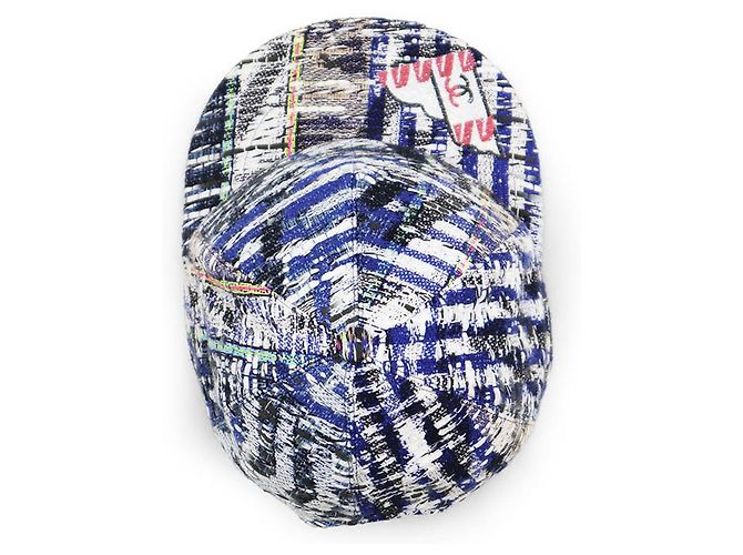 Cappellino Chanel in Tweed Blu - vista 7