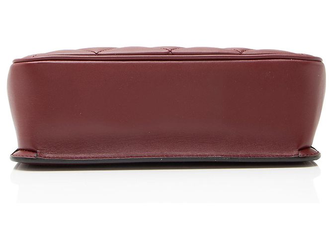 Borsa a spalla piccola in pelle di vitello Gucci Deco Rosso - vista 4