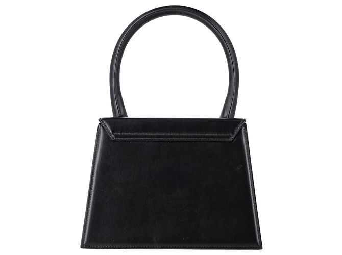Borsa a mano Le Grand Chiquito di Jacquemus in pelle nera Nero - vista 3