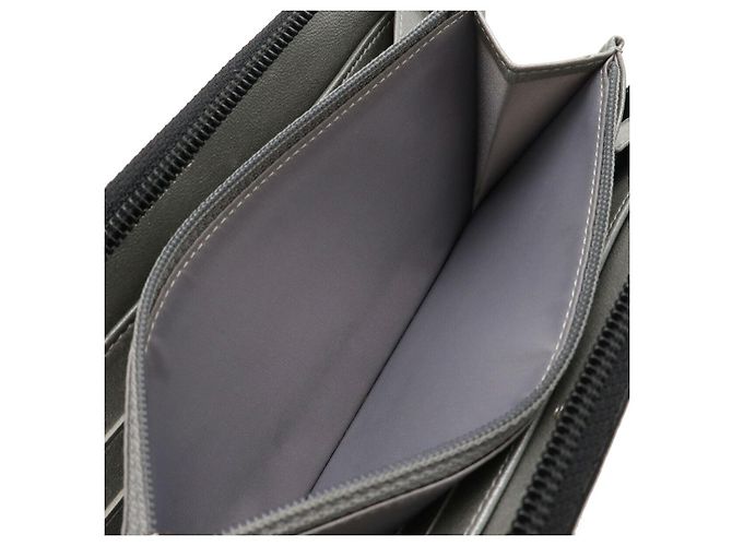 Portafoglio con zip Camelia Chanel in pelle nera Nero - vista 6