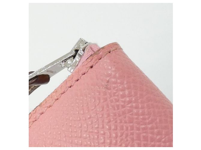Silk In Portafoglio in seta Epsom Hermès BRIDES DE GALA FANTOME POIS Rosa - vista 3