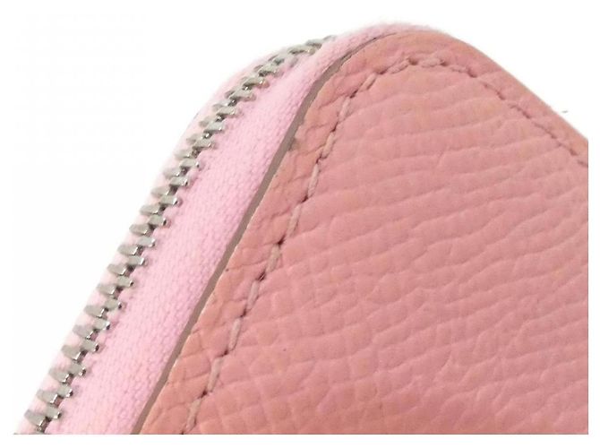 Silk In Portafoglio in seta Epsom Hermès BRIDES DE GALA FANTOME POIS Rosa - vista 5