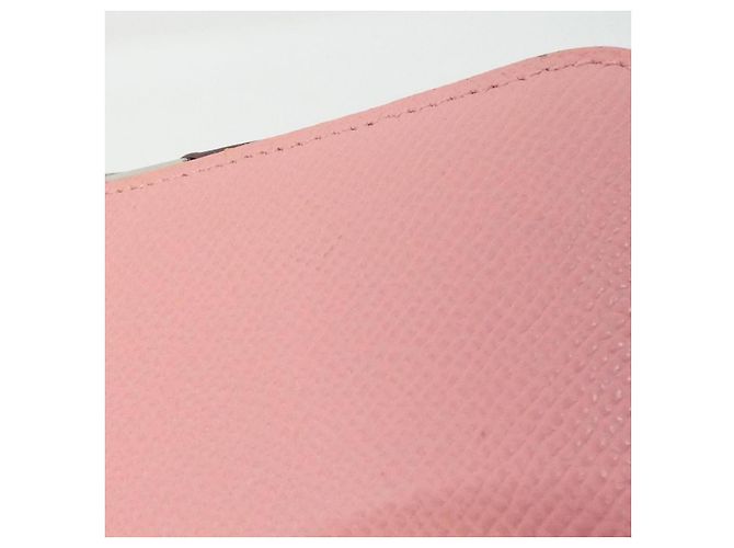 Silk In Portafoglio in seta Epsom Hermès BRIDES DE GALA FANTOME POIS Rosa - vista 6