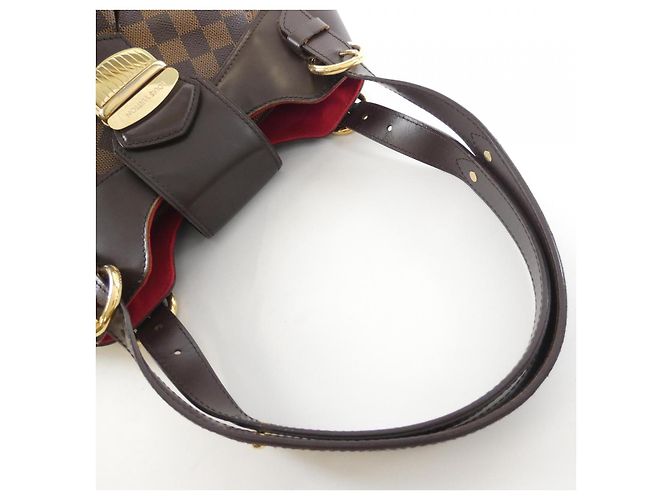 Borsa a Spalla Sistina Damier Louis Vuitton Marrone - vista 6