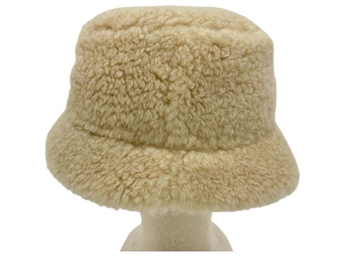 Céline Cappello bucket in cashmere e cotone Celine Triomphe - vista 3