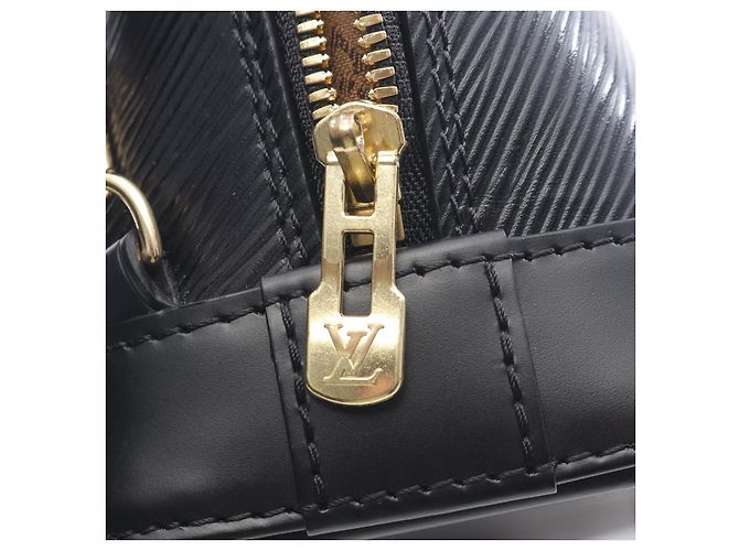 Zaino Alma in pelle nera Louis Vuitton Nero - vista 4