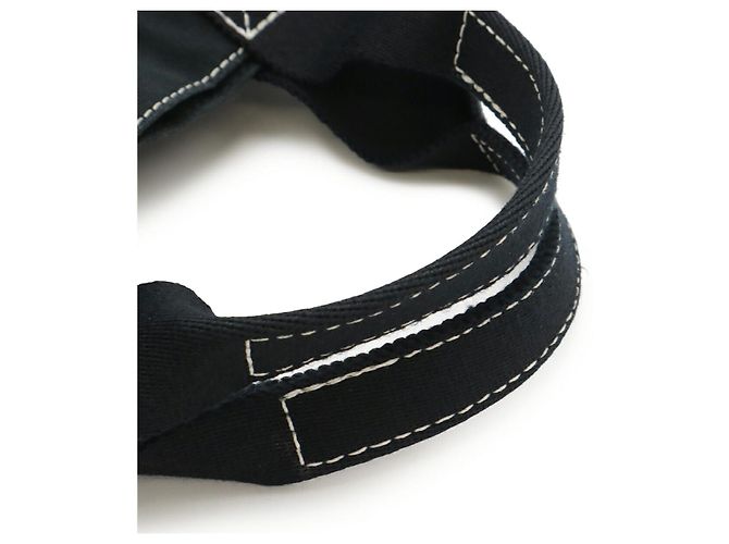 Hermès Canvas Deauville MM Tote Bag Schwarz - Ansicht 5