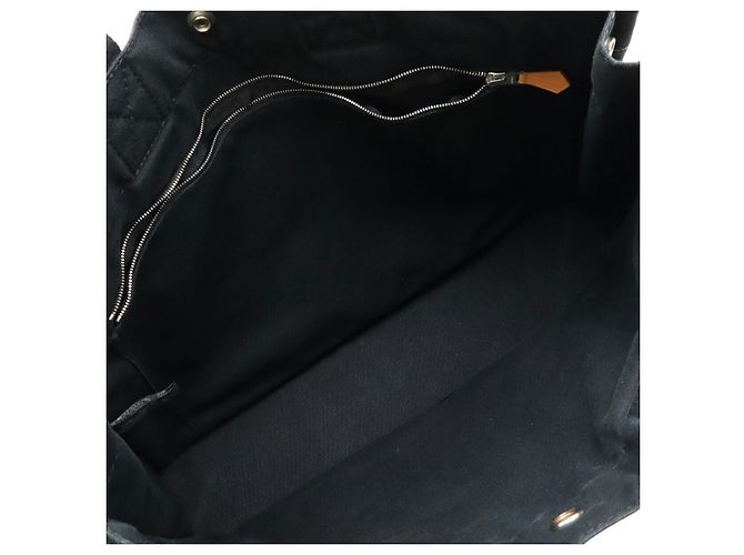 Hermès Canvas Deauville MM Tote Bag Schwarz - Ansicht 6