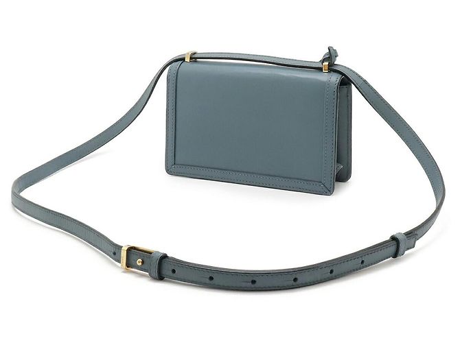 Sac à bandoulière mini en cuir Loewe Barcelona Bleu - vue 2