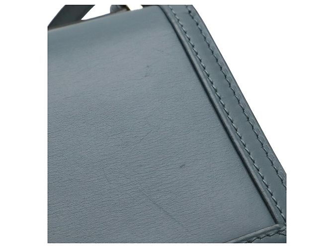Sac à bandoulière mini en cuir Loewe Barcelona Bleu - vue 4