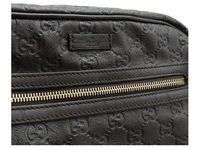 Borsa a Spalla in Pelle Guccissima di Gucci Marrone - vista 9
