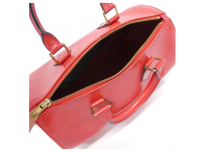 Borsa Boston Epi Speedy Louis Vuitton Rosso - vista 9