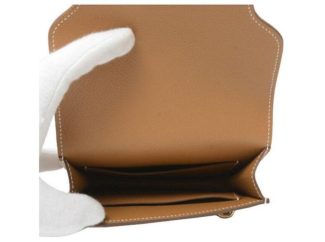 Portafoglio Slim Evercolor Roulis di Hermès Marrone - vista 4