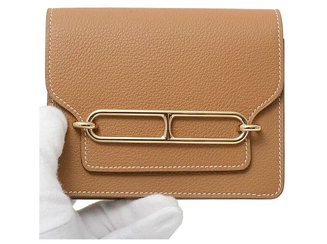 Portafoglio Slim Evercolor Roulis di Hermès Marrone - vista 8