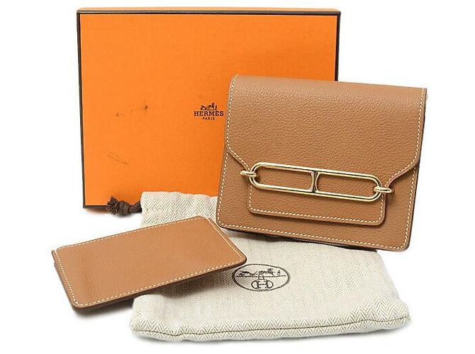 Portafoglio Slim Evercolor Roulis di Hermès Marrone - vista 9