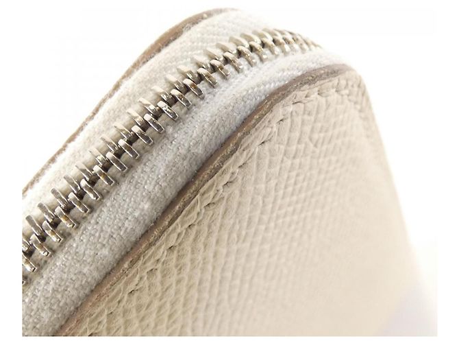 Silk In Portafoglio Lungo in Seta CARRE EN BOUCLES di Hermès in Epsom Classico Bianco - vista 5