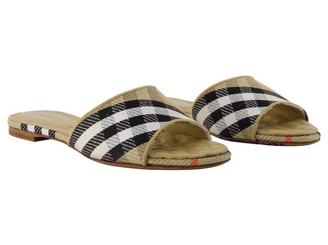 Lf Sloane Check Sandals - Burberry - Synthetic - Multicolor - view 2