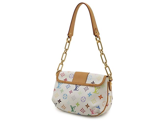 Louis Vuitton Schultertasche Monogramm Multicolor Weiß - Ansicht 2