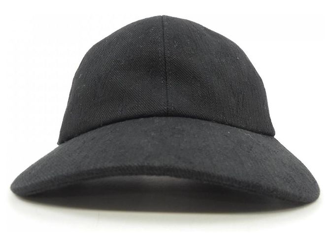 Cappellino in cotone Monogram Louis Vuitton Nero - vista 2