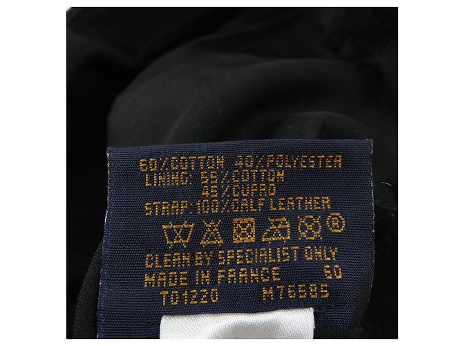 Cappellino in cotone Monogram Louis Vuitton Nero - vista 3