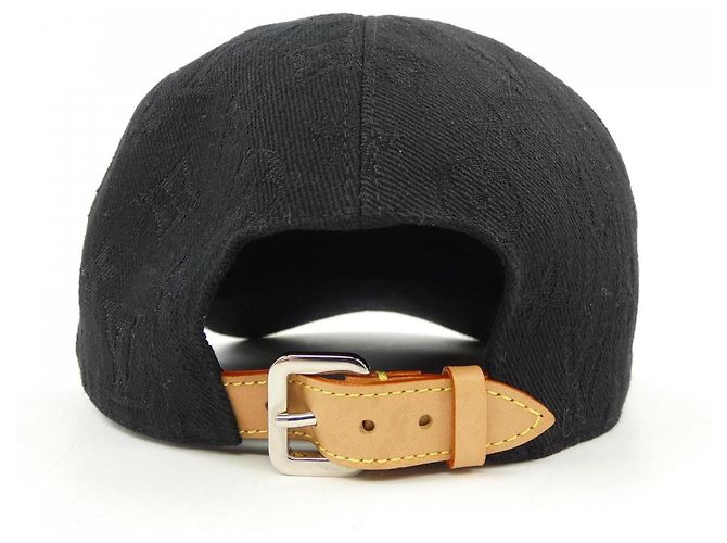 Cappellino in cotone Monogram Louis Vuitton Nero - vista 4