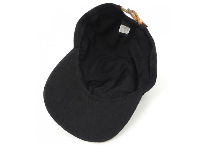 Cappellino in cotone Monogram Louis Vuitton Nero - vista 5