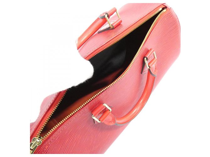 Borsa Boston Speedy Epi Louis Vuitton Rosso - vista 7