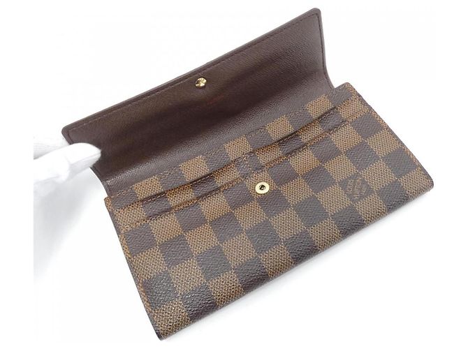 Louis Vuitton Portefeuille Sarah Damier Wallet Brown - view 7