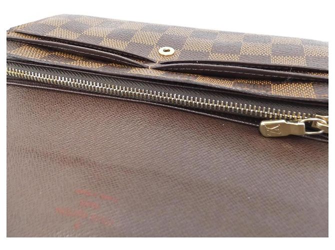 Louis Vuitton Portefeuille Sarah Damier Wallet Brown - view 8