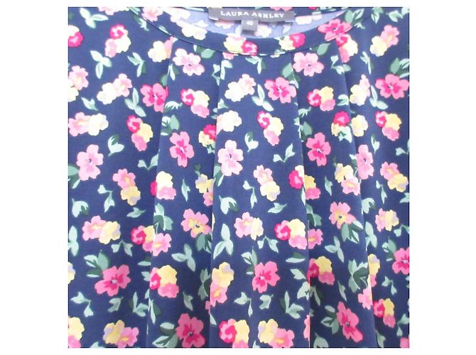 Autre Marque Langarmbluse mit Blumenmuster von Laura Ashley Blau - Ansicht 4