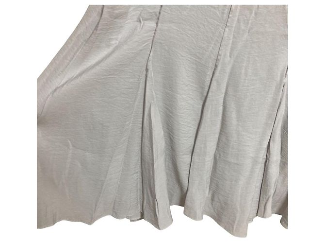 Autre Marque Falda acampanada con dobladillo plisado FRAY I.D Castaño Gris - vista 4