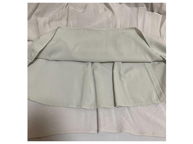 Autre Marque Falda acampanada con dobladillo plisado FRAY I.D Castaño Gris - vista 5