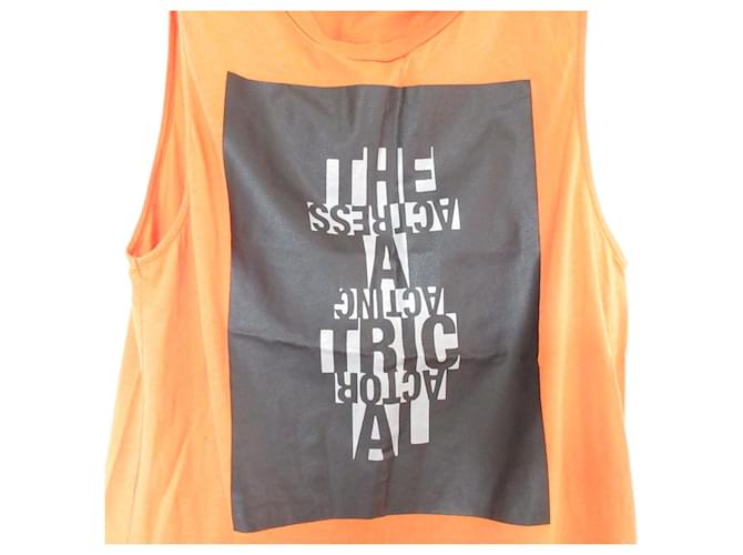 Top sin mangas estampado de Acne Studios Naranja - vista 4
