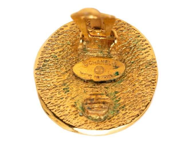 Orecchini a clip placcati in oro Chanel 31 Rue Cambon D'oro - vista 4