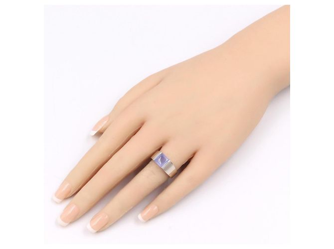 Anello Cartier Tank con Calcedonio - vista 8