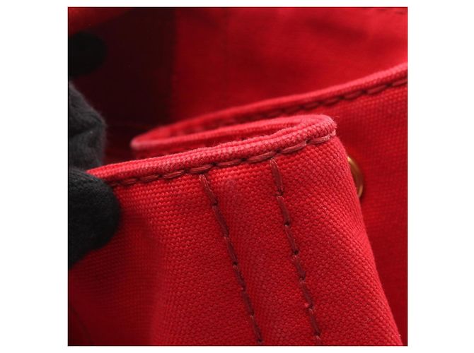 Prada Canapa Tote Tasche Rot - Ansicht 8