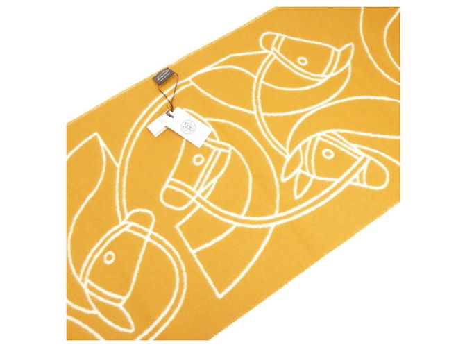 Stola in cashmere avorio Hermès Crudo - vista 4