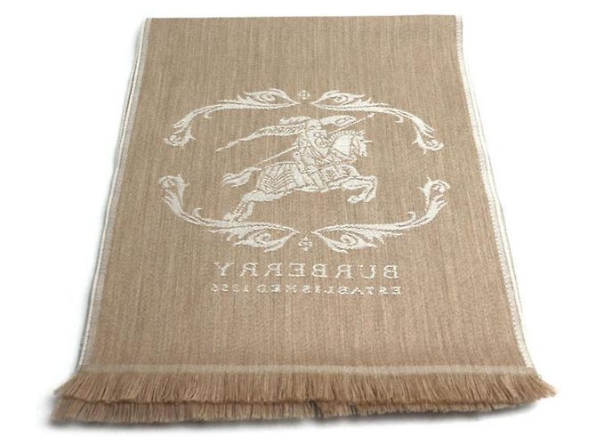 Sciarpa unisex beige Burberry - vista 3