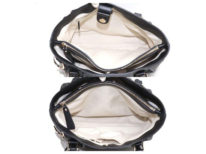 Borsa Tote Sukey Guccissima di Gucci Nero - vista 3