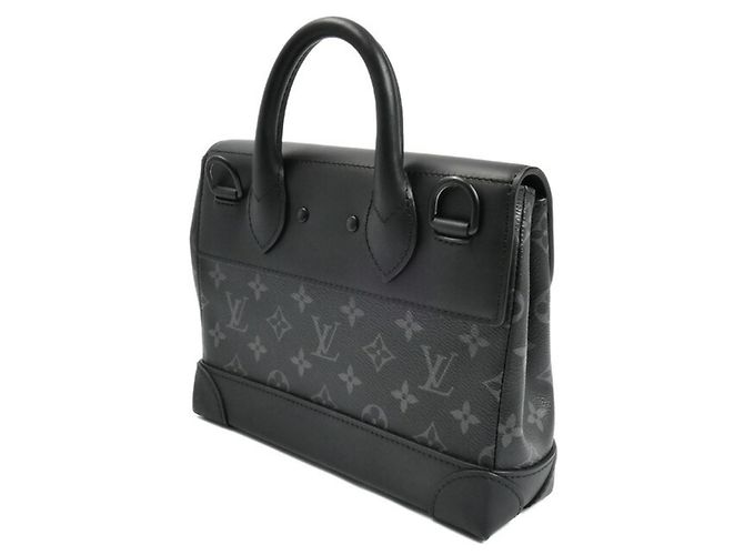 Borsa a spalla 2 in 1 Louis Vuitton Steamer PM in Monogram Eclipse Nero Monogramma - vista 2