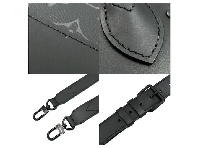 Borsa a spalla 2 in 1 Louis Vuitton Steamer PM in Monogram Eclipse Nero Monogramma - vista 6