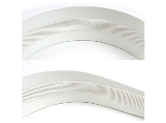 Fascia per capelli in pelle lucida Miu Miu Bianco - vista 4