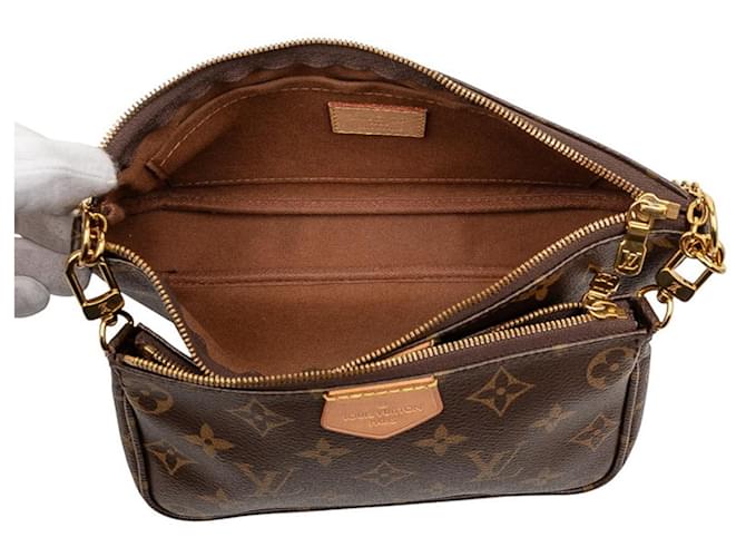 Louis Vuitton Monogram Multi Pochette Accessori Marrone - vista 4