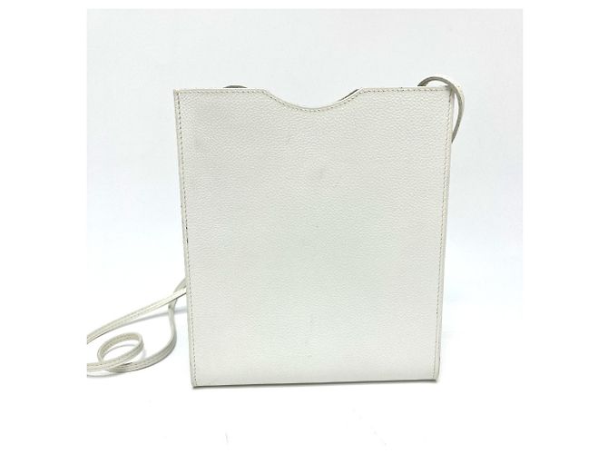 Borsa a Spalla Onimaitou Pochette Hermès Bianco - vista 2