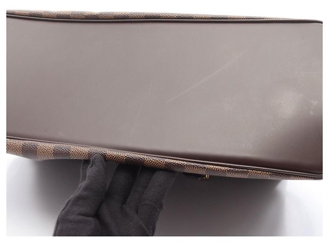 Borsa Tote Chelsea Damier Ebene Louis Vuitton Marrone - vista 7